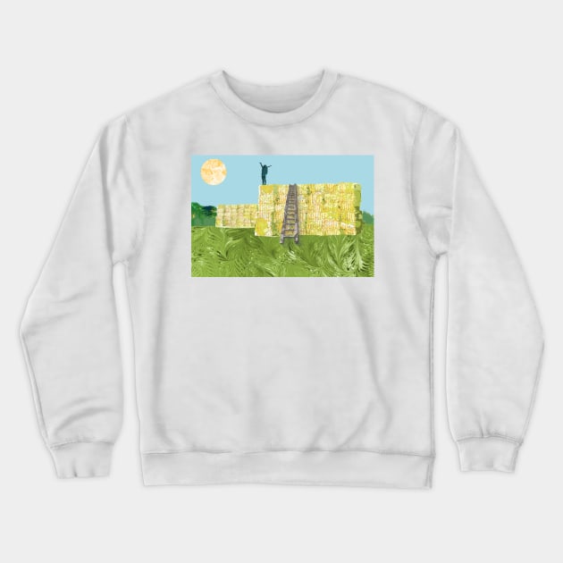 Little Mountains Crewneck Sweatshirt by MarbleCloud